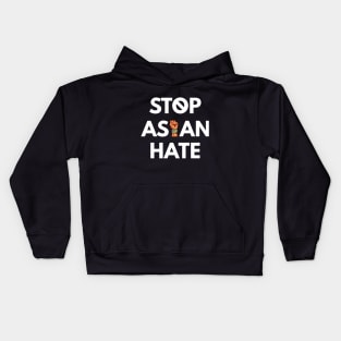 Stop asian hate, stop the hate, Asian lives matter Kids Hoodie